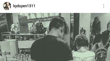 Hoa hau Ky Duyen lan dau cong khai ban trai hinh anh