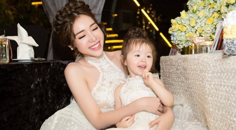 Elly Tran to chuc sinh nhat mau vang cho Cadie Moc Tra hinh anh