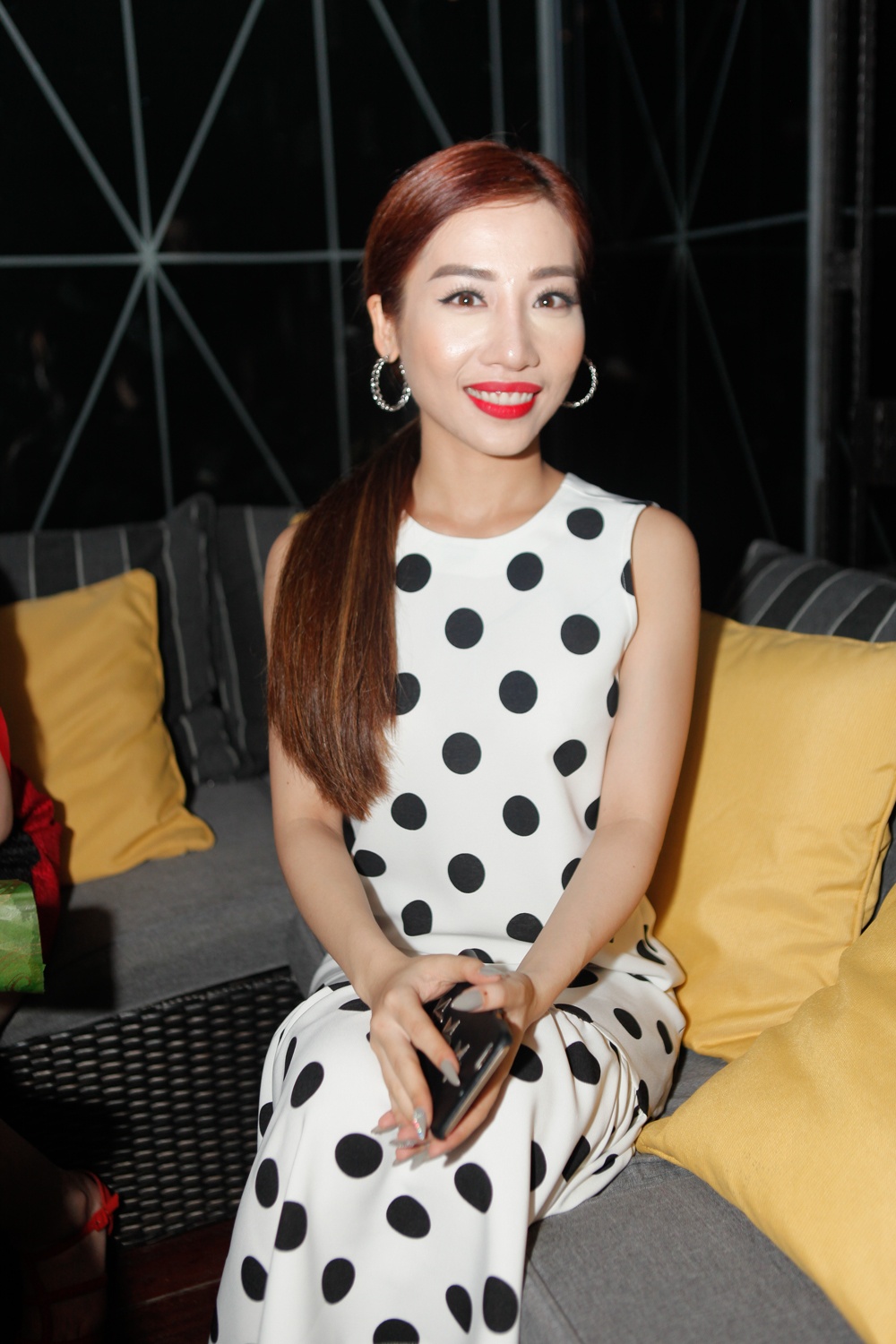 Huong Tram cung trai Tay den chuc mung Cao Thai Son anh 7