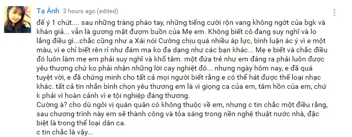 Mẹ Hồ Văn Cường tại Vietnam Idol Kids ảnh 3 Me Ho Van Cuong tai Vietnam Idol Kids anh 3