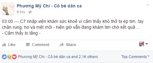 Phương Mỹ Chi nhập viện ảnh 1 Phuong My Chi nhap vien anh 1