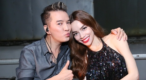 Mr. Dam, Ho Ngoc Ha bieu dien sung mac troi mua hinh anh