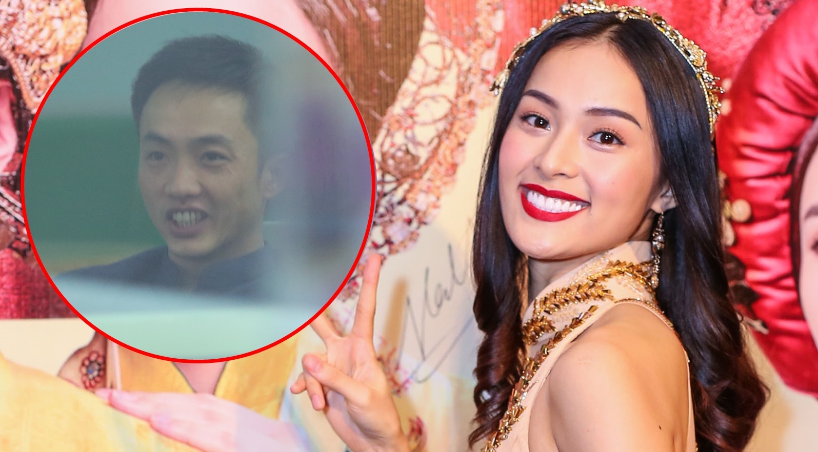 Cuong Do La lang le den xem phim ung ho ban gai Ha Vi hinh anh