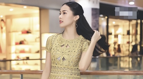 Ha Vi dien hang hieu hon tram trieu di quang ba phim hinh anh