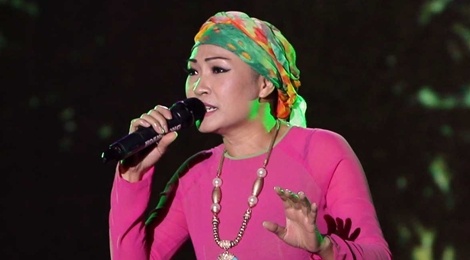 Phuong Thanh doi khan che dau troc tren san khau hinh anh