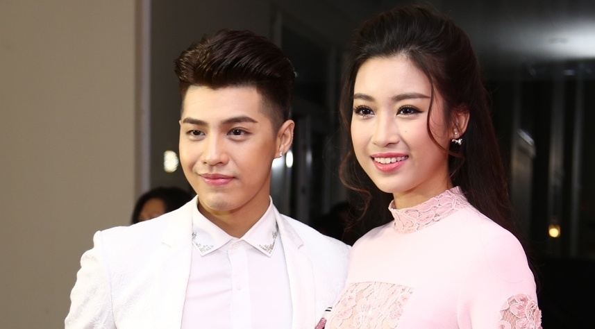 Noo Phuoc Thinh ga lang khi gap hoa hau Do My Linh hinh anh