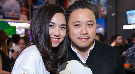 Vo chong Victor Vu - Dinh Ngoc Diep tinh tu tai su kien hinh anh