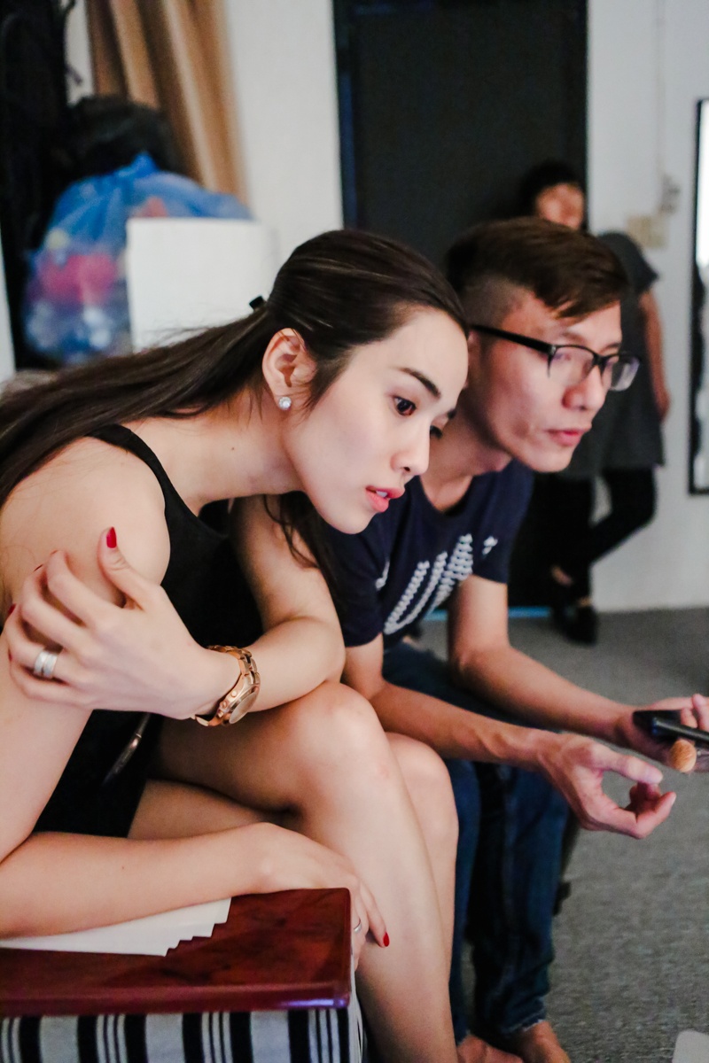 Ung Hoang Phuc duoc Kim Cuong an can cham soc anh 5