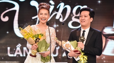 Nhan 4 giai Mai Vang, Truong Giang noi loi yeu Nha Phuong hinh anh