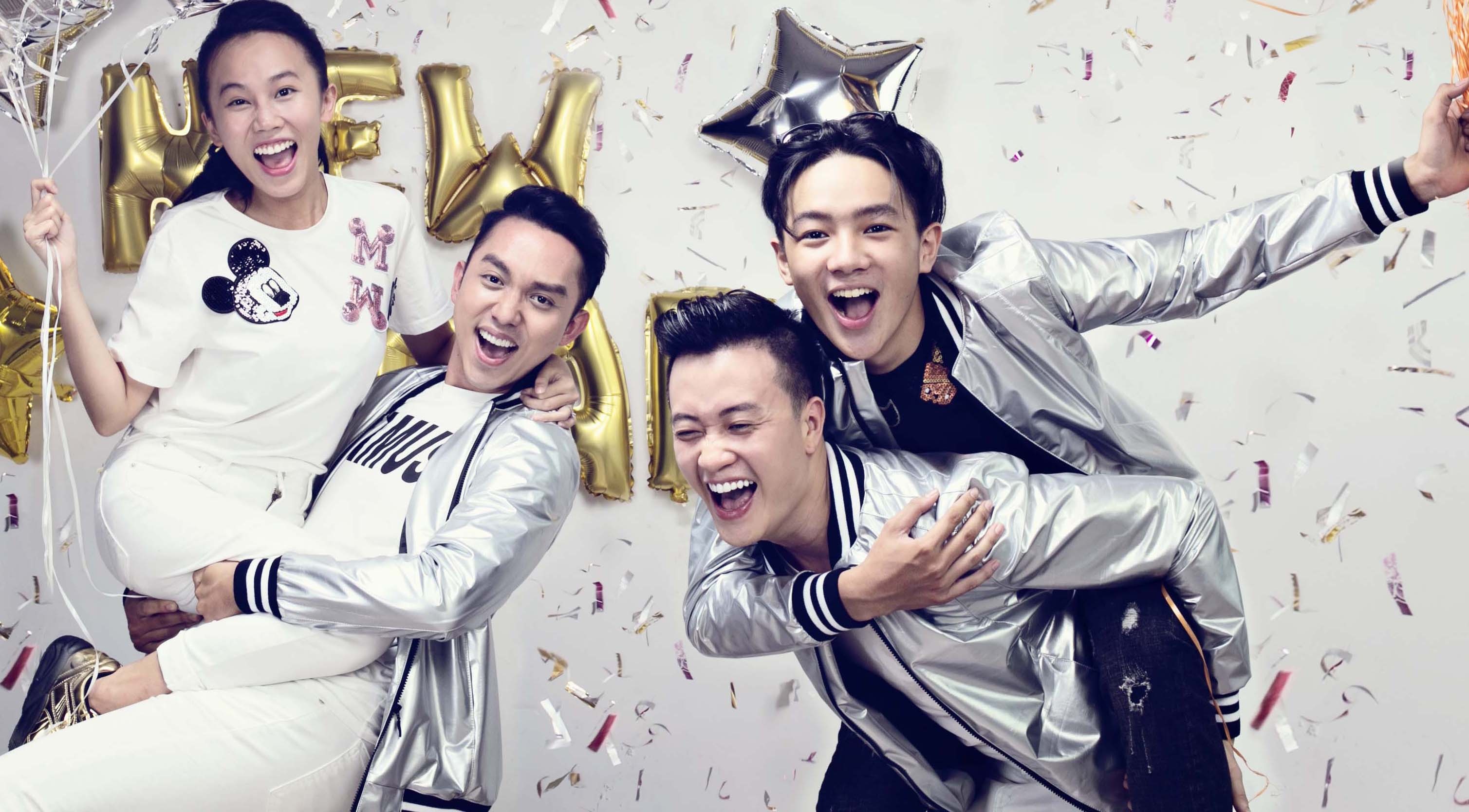 Dien vien 'Hot boy noi loan 2' nghich ngom trong bo anh Tet hinh anh