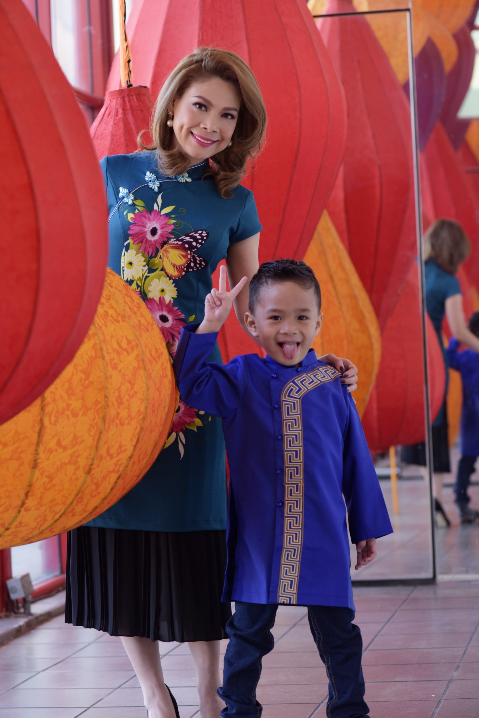 Thanh Thao cung con trai don tet o My anh 1