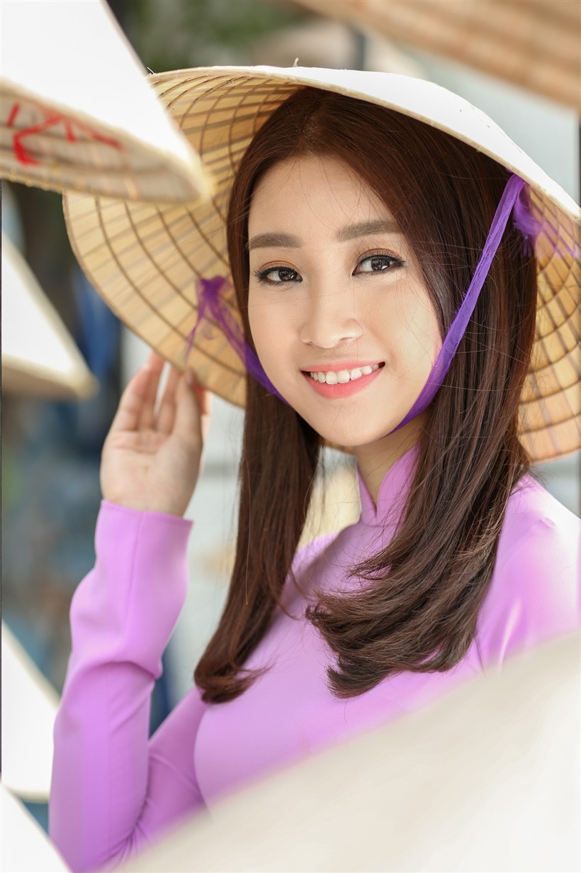 Hoa hậu Mỹ Linh Lễ hội áo dài ảnh 4 Hoa hau My Linh Le hoi ao dai anh 4