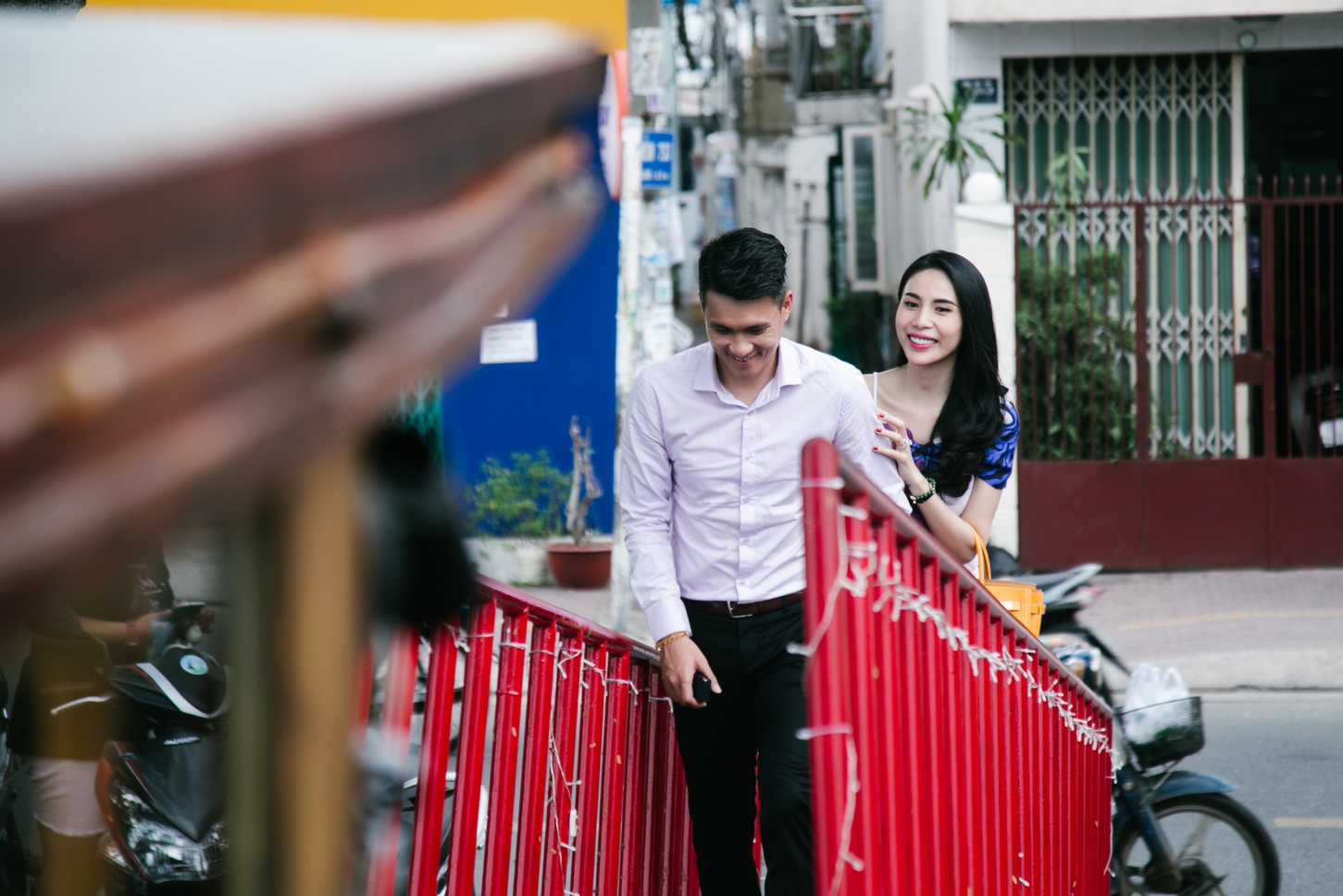 Cong Vinh - Thuy Tien quay hinh cho kenh ESPN anh 2