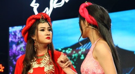 Chan dung co gai mau thuan voi Ngoc Huyen dan den bo thi hinh anh