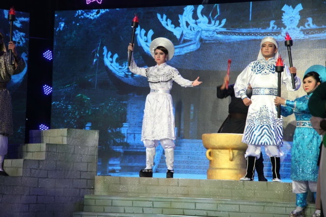 Ngoc Huyen bo thi chung ket Danh ca vong co anh 8