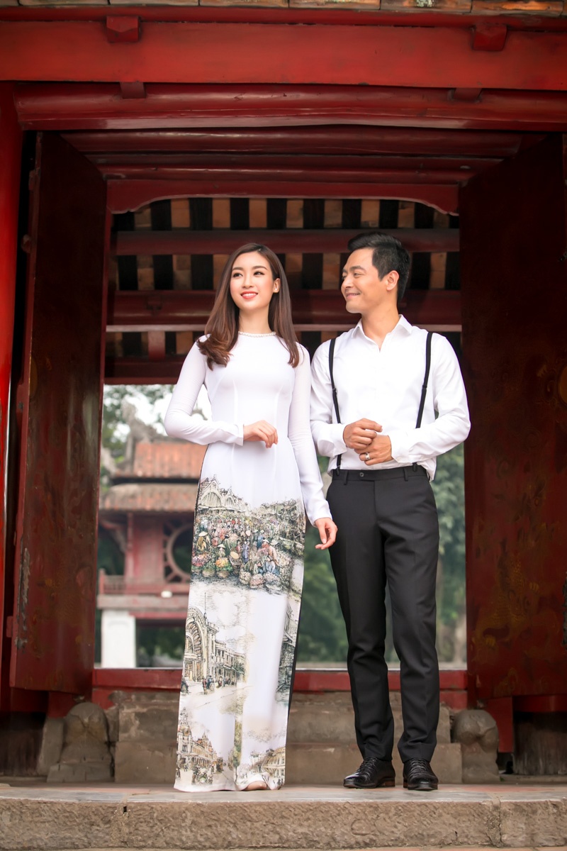Phan Anh chup anh cung hoa hau Do My Linh anh 7