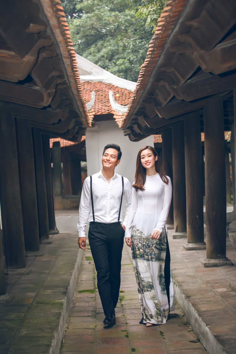Phan Anh chup anh cung hoa hau Do My Linh anh 8