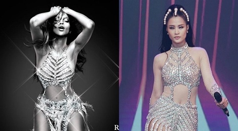 Dong Nhi mac vay nhai cua Jennifer Lopez? hinh anh