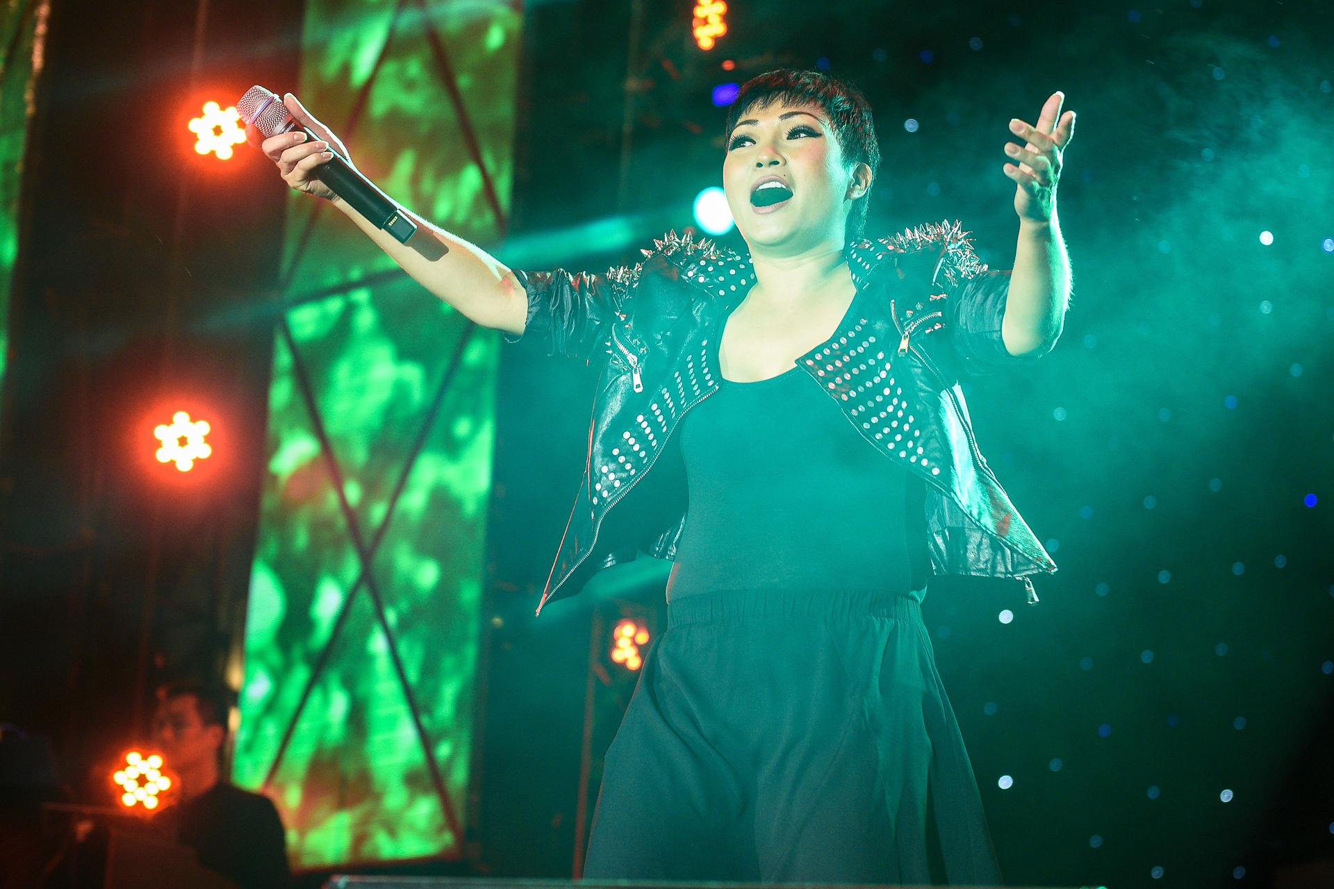 Đêm nhạc Làn Sóng Xanh ở phố đi bộ Nguyễn Huệ ảnh 7 Dem nhac Lan Song Xanh o pho di bo Nguyen Hue anh 7