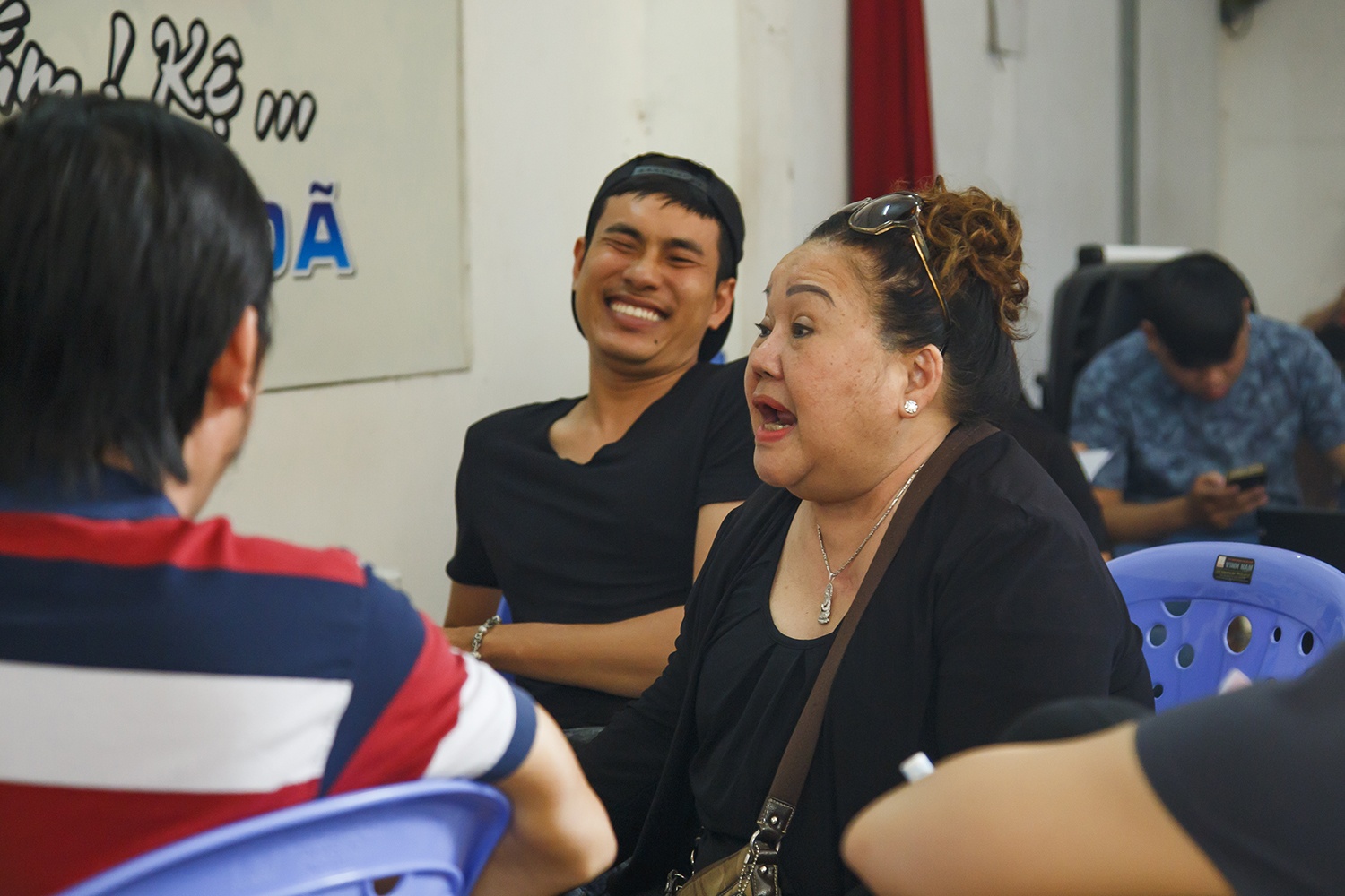 Nghe si tap luyen live show Kieu Minh Tuan anh 5