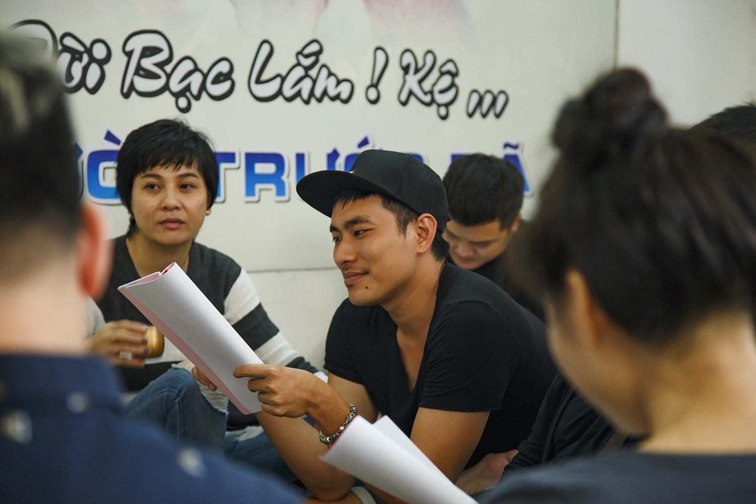 Nghe si tap luyen live show Kieu Minh Tuan anh 4