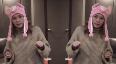 My Tam doi non hinh heo, 'nhay say xin' hinh anh