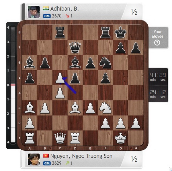 Quang Liêm Trường Sơn có trận hòa ở Cúp thế giới ảnh 2 Quang Liem Truong Son co tran hoa o Cup the gioi anh 2