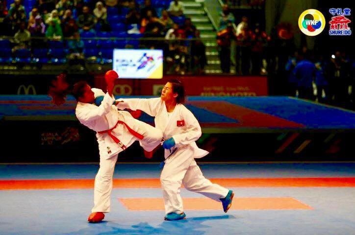 Nguyễn Thị Ngoan karatedo giành HCV lịch sử ảnh 1 Nguyen Thi Ngoan karatedo gianh HCV lich su anh 1