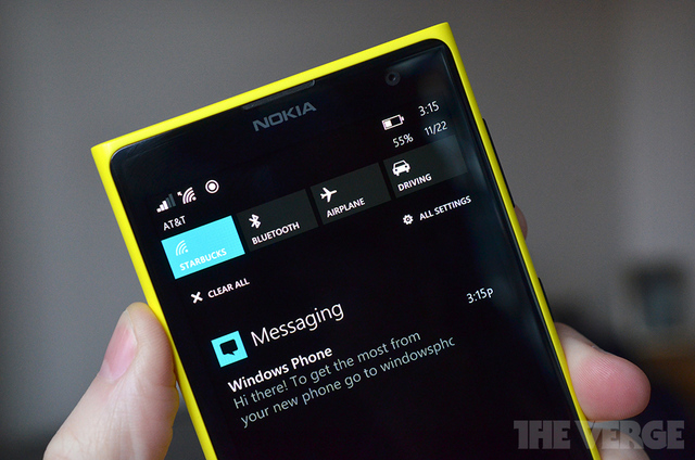Windows Phone 8.1 lai lo anh chup ve Notification Center moi hinh anh