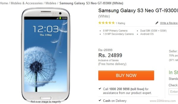 Samsung cong bo Galaxy S3 Neo chay 2 SIM tai An Do hinh anh