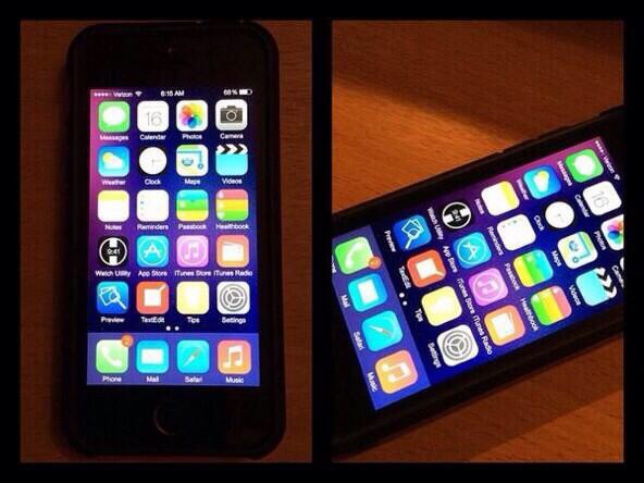 Lo anh chup iOS 8 chay tren iPhone 5S hinh anh