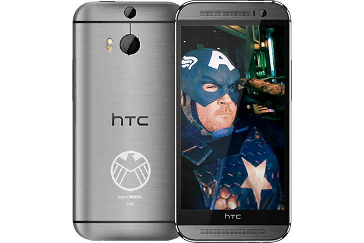 HTC trinh lang ban One M8 Captain America hinh anh