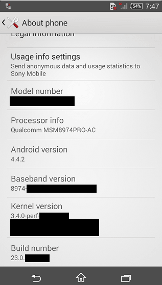 được cho là của Xperia Z3 Compact. Ảnh: Phone Arena
