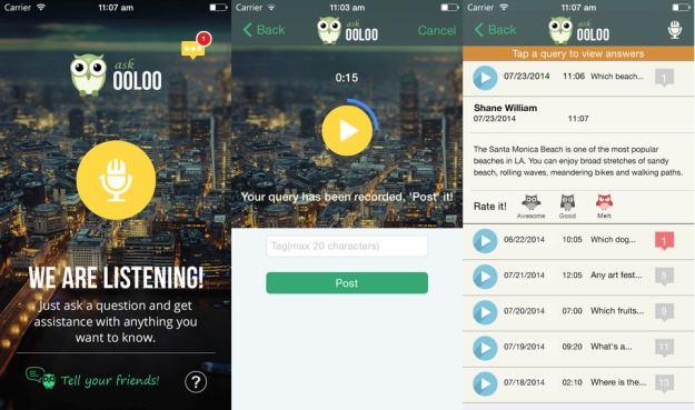 Giao diện ứng dụng của Ooloo