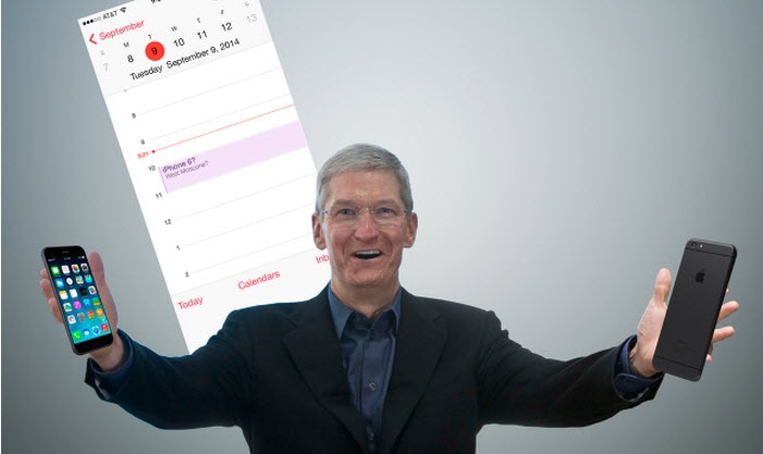 Phiên bản 4,7 inch hay 5,5 inch sẽ xuất hiện trong ngày ra mắt của iPhone 6? Ảnh: Recode