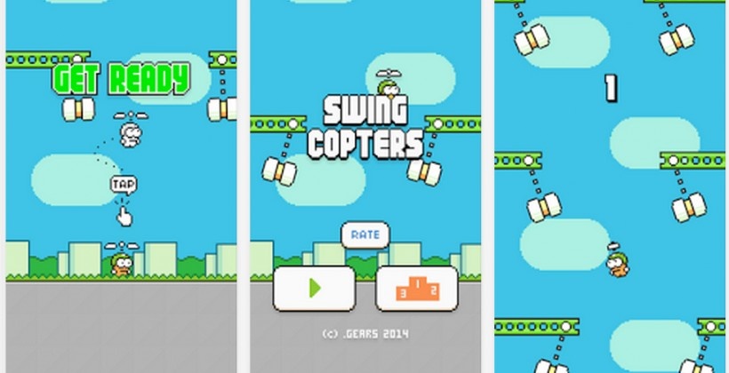 Swing Copters gap kho vi ung dung nhai tren Google Play hinh anh