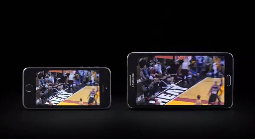 Galaxy Note 3 do man hinh cung iPhone 5S hinh anh