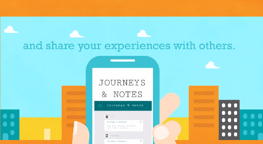 Ung dung Journey and Note danh cho Android do Microsoft thiet ke hinh anh