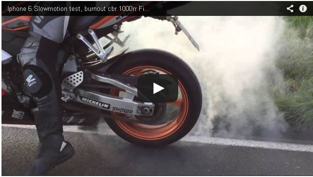Burnout cbr1000rr Fireblade hinh anh