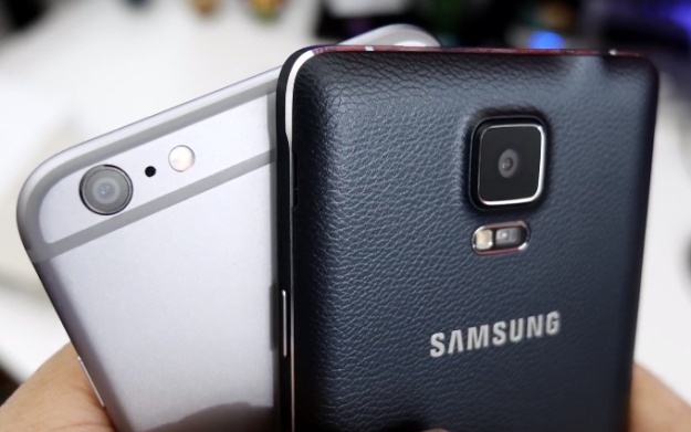 Galaxy Note 4 do camera voi iPhone 6 Plus hinh anh