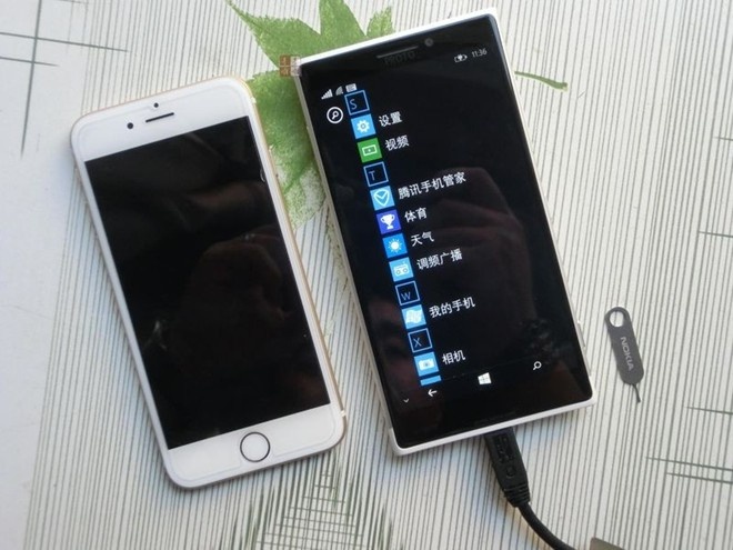 Lumia 1030 đọ dáng bên iPhone 6 trong loạt ảnh mới nhất. 