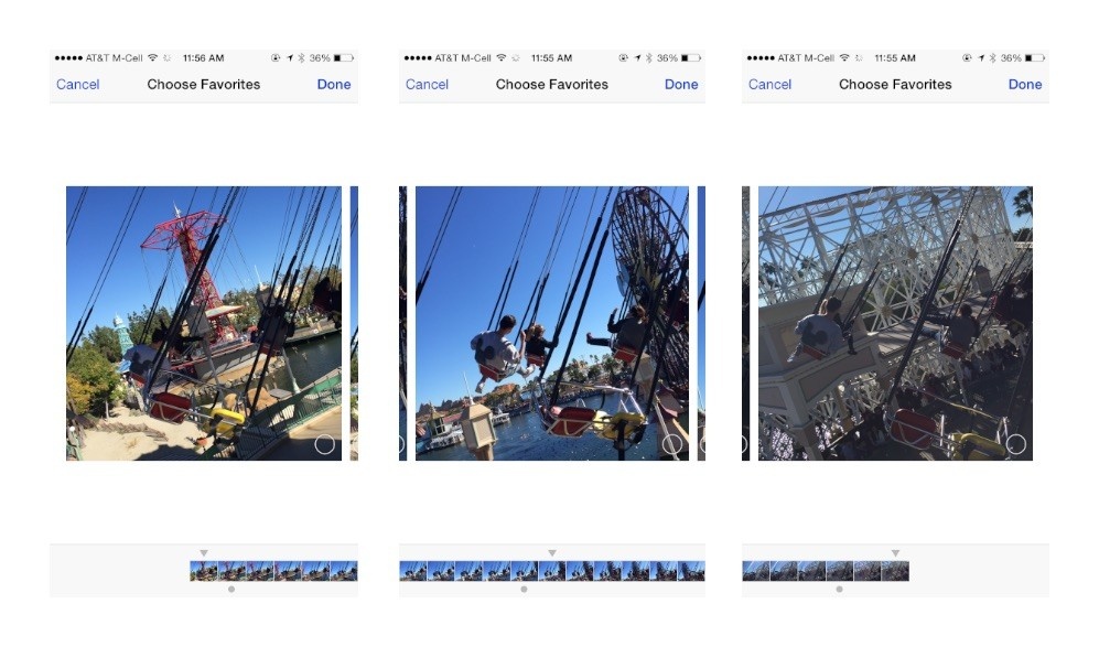 6. Sử dụng chế độ chụp liên hoàn Nếu bạn đang chạy quanh một đám trẻ đang nô đùa, di chuyển trên một quãng đường gập ghềnh hay chụp ảnh một trận bóng rổ thì giải pháp thích hợp nhất trong những trường hợp trên là sử dụng chế độ chụp liên hoàn (Burst) trên iPhone. Thông thường, chụp ảnh khi đối tượng đang di chuyển sẽ rất dễ bị nhoè hình và độ nét cũng không được như ý. Do đó, việc chụp liên tiếp các shot hình với tốc độ cao sẽ giúp người dùng thu được số lượng ảnh lớn, từ đó tỷ lệ ảnh chất lượng tốt sẽ cao hơn so với nhấn nút pose từng tấm hình độc lập. Để chụp ở chế độ Burst, bạn chỉ cần chạm và giữ thật lâu nút pose.