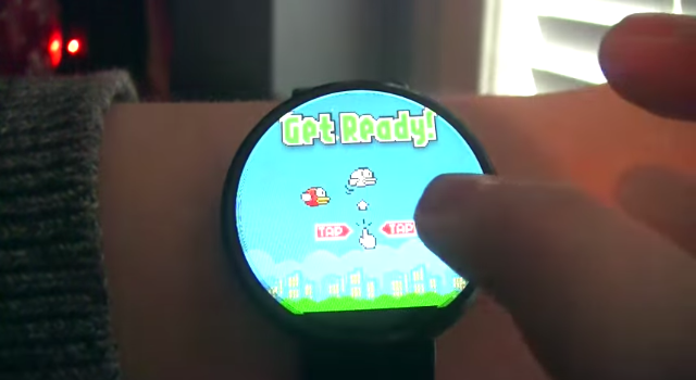 Flappy Bird tai xuat tren smartwatch Moto 360 chay Android Wear hinh anh