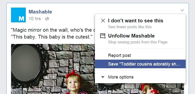 Cach luu tru noi dung tren Facebook hinh anh