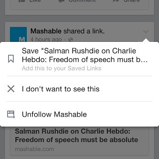 Trên thiết bị di động, thao tác cũng tương tự như khi bạn truy cập Facebook bằng PC.