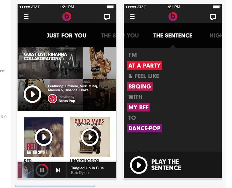 Sau thương vụ mua lại dịch vụ âm nhạc trực tuyến Beats trị giá hàng tỷ USD, nhiều khả năng Apple sẽ phát triển nó thành một dịch vụ nghe nhạc trực tuyến cạnh tranh với dịch vụ Spotify.