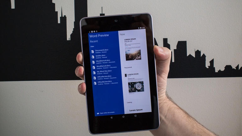 Microsoft Office chinh thuc len may tinh bang Android hinh anh