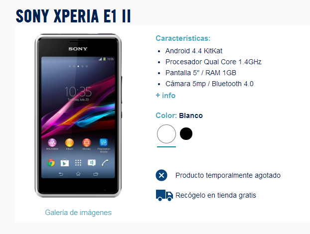 Phien ban ke nhiem Xperia E1 lo cau hinh tai Tay Ban Nha hinh anh