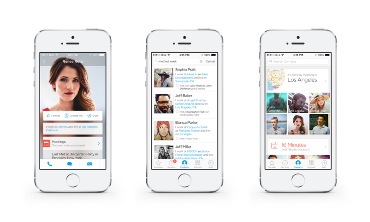 5.	Humin:  Ứng dụng Danh bạ của Apple dường như bị hãng bỏ quên khi không được cập nhật từ rất lâu. Nếu người dùng muốn có những trải nghiệm mới mẻ hãy trải nghiệm Humin. Humin là sản phẩm tuyệt vời thay thế cho Danh bạ trên iPhone. Khi người dùng thêm một số mới vào danh bạ của mình, Humin sẽ tự động thêm thời gian và địa điểm. Cũng như việc tìm kiếm danh bạ trên Humin rất thông minh, không chỉ tìm theo tên hay nơi làm việc, sản phẩm có thể tìm theo thời gian gặp mặt lần đầu hay theo địa điểm.