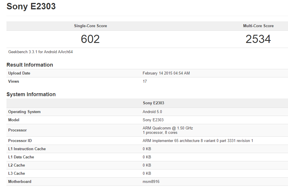 Một số thông tin về thiết bị tầm trung mới của Sony.